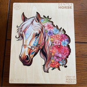 Gentle Horse Wooden Puzzles 100 Pieces by Woodbests